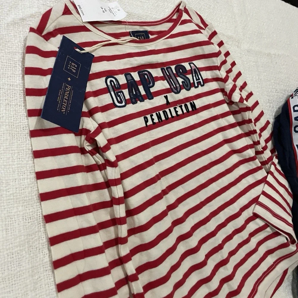 GAP Kids Girls 4/5 XS‎ Long Sleeve Shirts Lot of 2 School Preppy